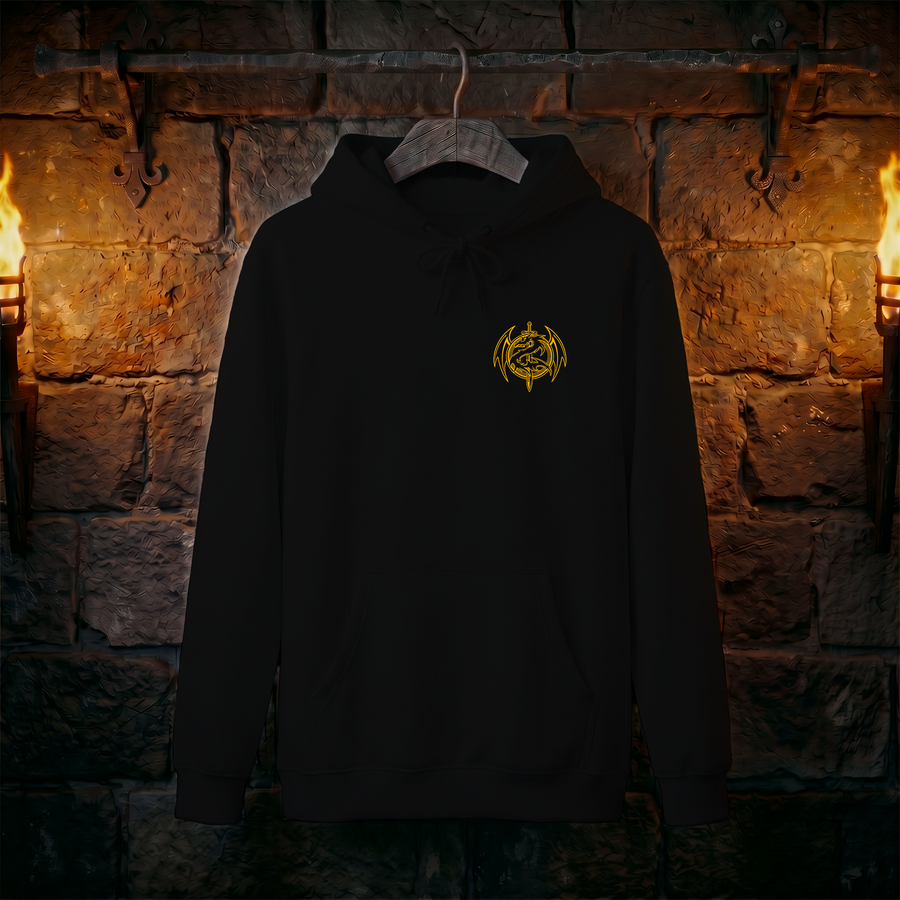 Samurai Portrait Hoodie — Zen Warrior Graphic Pullover