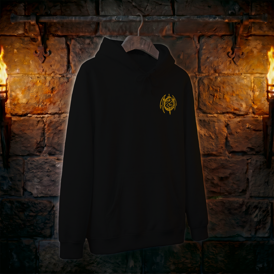 Samurai Portrait Hoodie — Zen Warrior Graphic Pullover