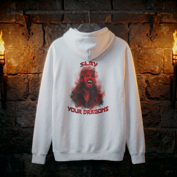 Hoodie — 'Slay Your Dragons' Graphic Pullover