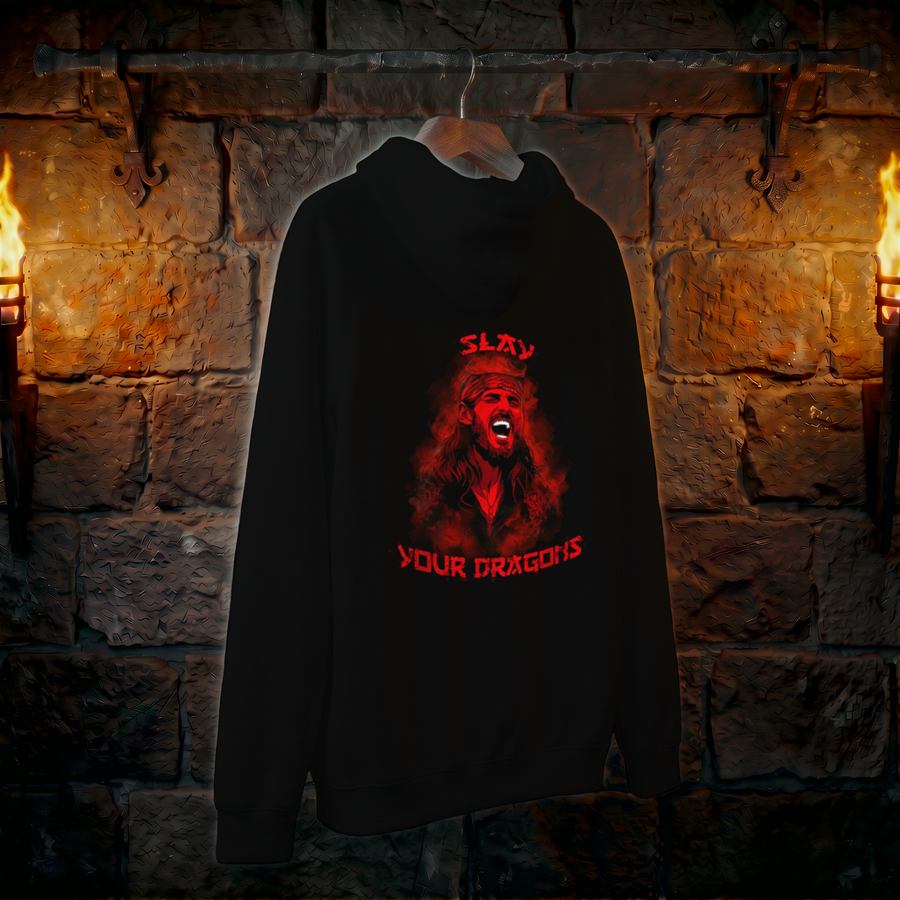 Hoodie — 'Slay Your Dragons' Graphic Pullover