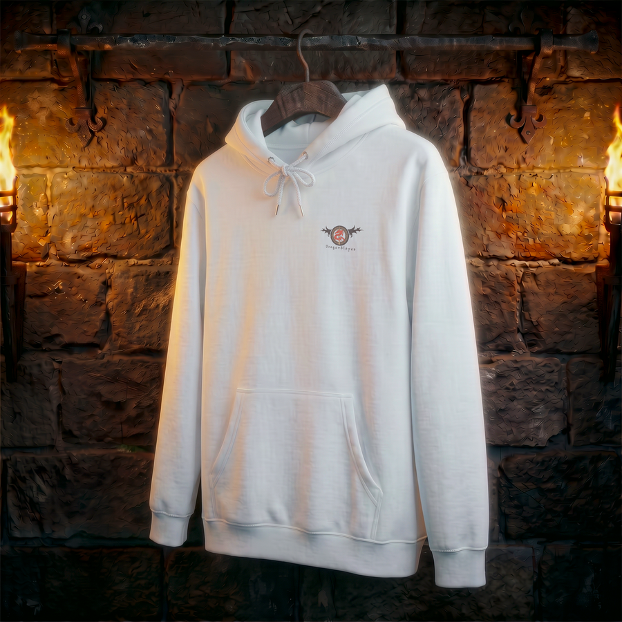 Dragon Slayer Hoodie — Red Sun Samurai Graphic Pullover