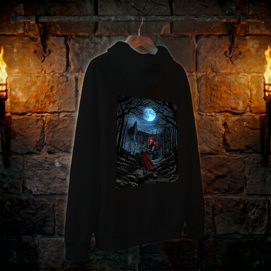 Dragon Slayer Hoodie — 'Walk the Path, Embrace the Code, Slay Your Dragons' Graphic Pullover