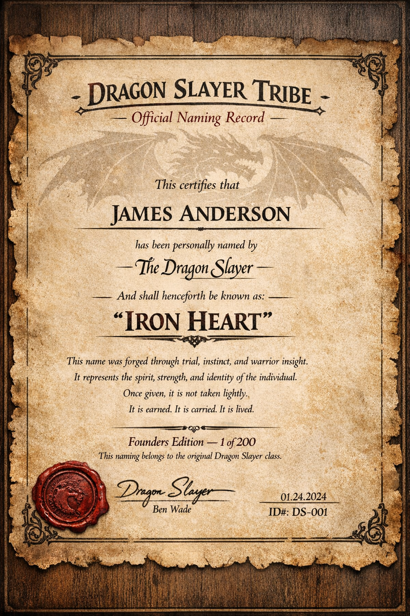 DRAGON SLAYER OFFICIAL NICKNAME CEREMONY